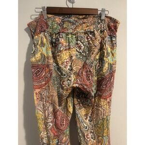 Jessica Simpson Maternity Boho Pants Multicolor Size XL Flow